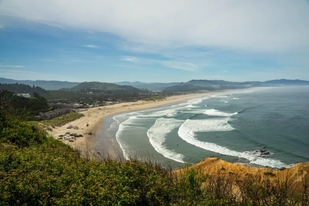 Rocky coastline view from Cape Lookout State Park