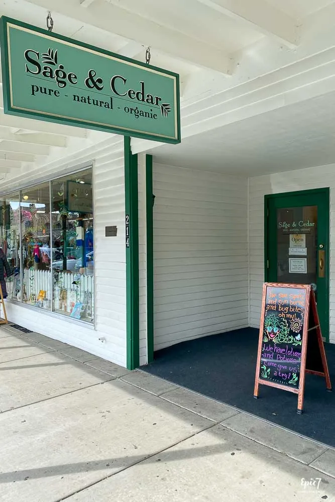 Sage and Cedar Storefront
