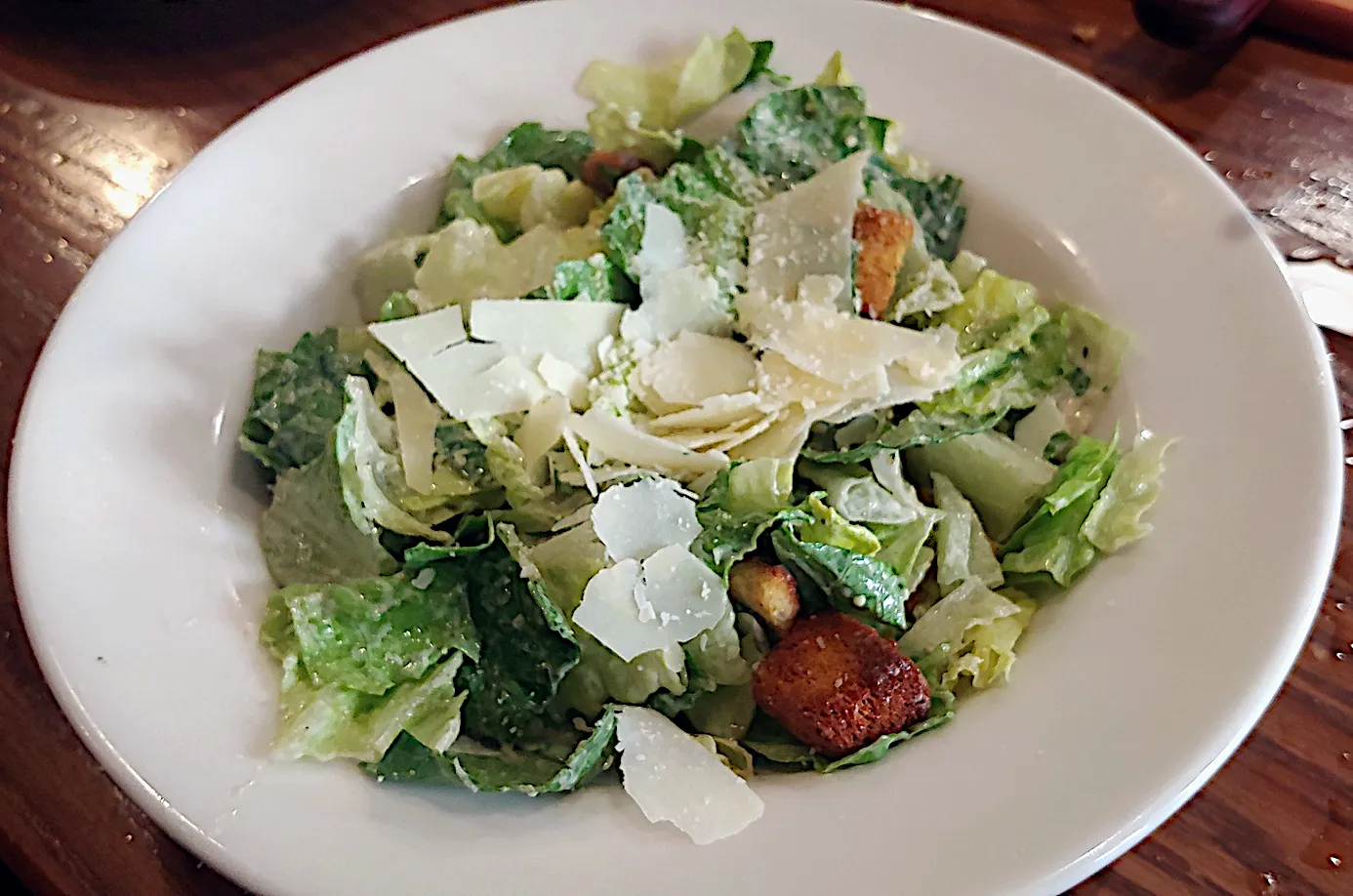 Saltgrass Caesar Salad, a lighter choice for what to eat in san antonio texas