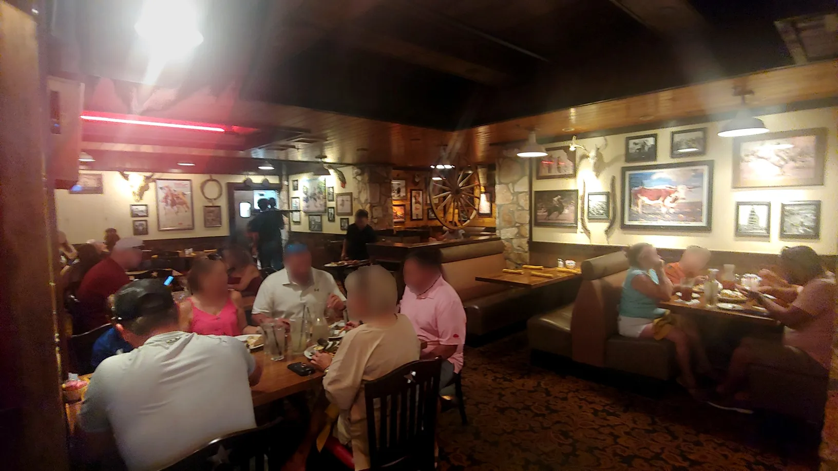 Saltgrass inside dining area, providing comfort when choosing what to eat in san antonio texas