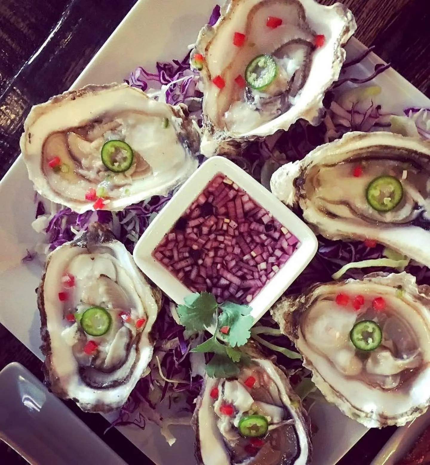 Sampling Alaska-grown Pacific oysters