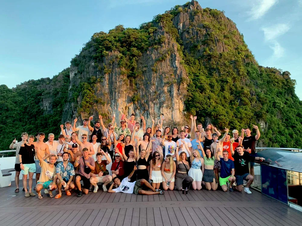 Scenic Halong Bay cruise, a top fun activity in Vietnam for friends