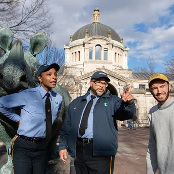 Security personnel on duty, representing the vital security roles often needed for Bronx night jobs.