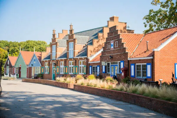 Small buildings on Windmill Island Gardens