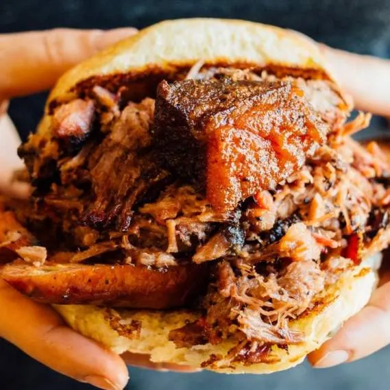 Smoked brisket from a Fort Worth barbecue joint