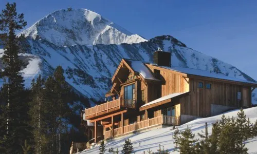 Spacious lodging with hot tub ideal for group ski trips to Montana.