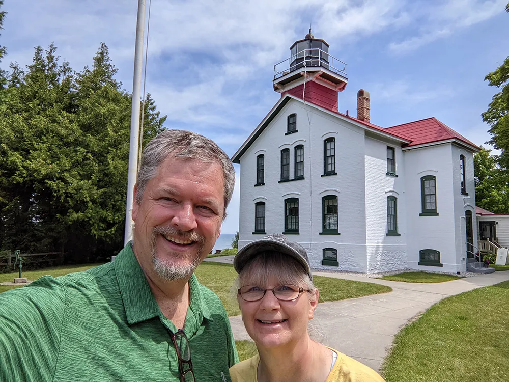 St. Joseph North Pier Lighthouse, one of many historic beacons where to go in michigan for a day trip