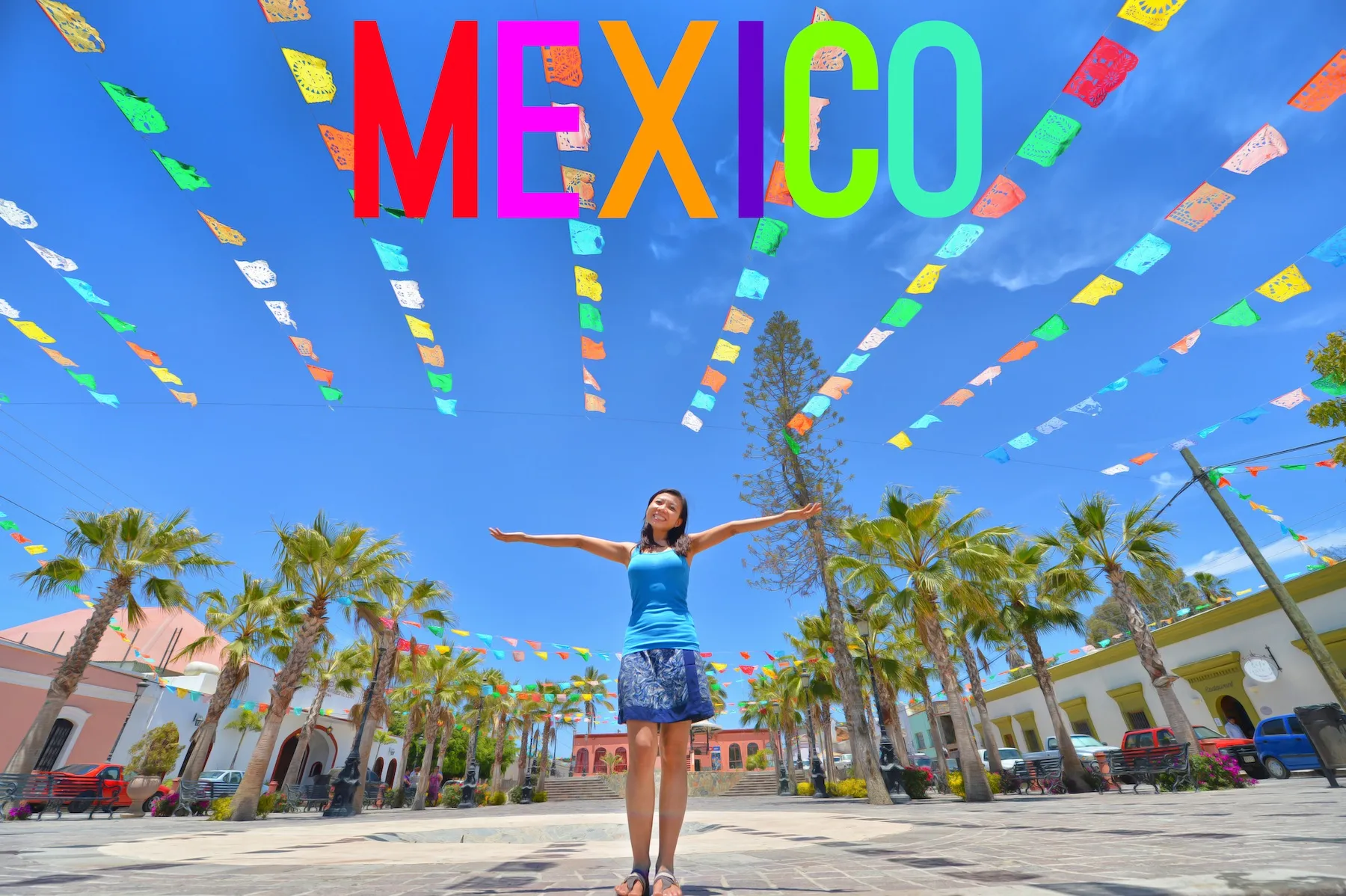 Street scene capturing the vibrant life and colors of Tijuana, Mexico, a unique choice for photography day trips