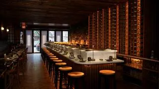Stylish interior reflecting the great vibe at a popular restaurant NYC