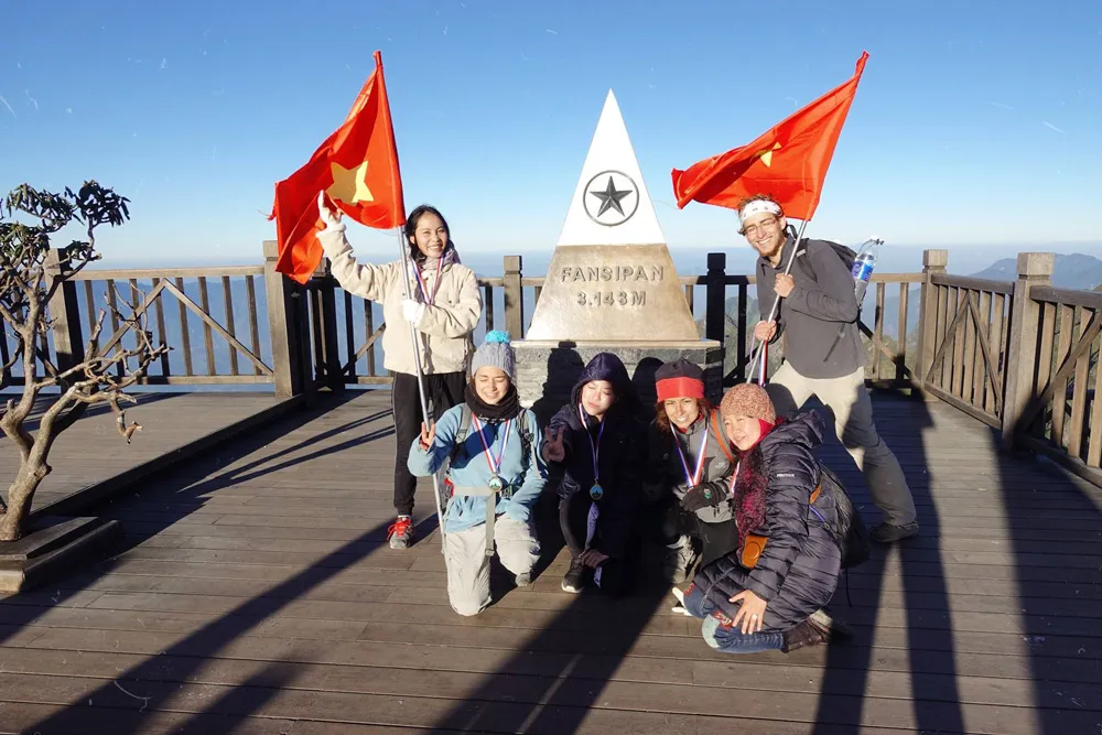 Summiting Fansipan mountain, the Roof of Indochina, a challenging but fun activity in Vietnam