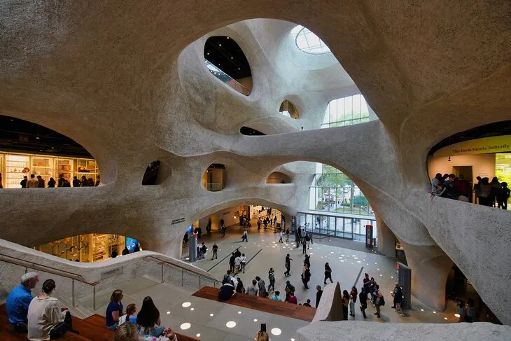 The exterior of the new Richard Gilder Center for Science at the American Museum of Natural History in New York