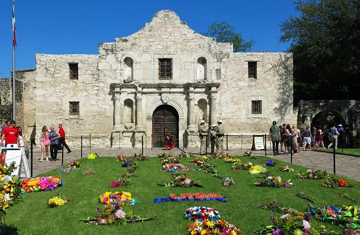 The historic facade of The Alamo in San Antonio, a pivotal site among Texas historical attractions.