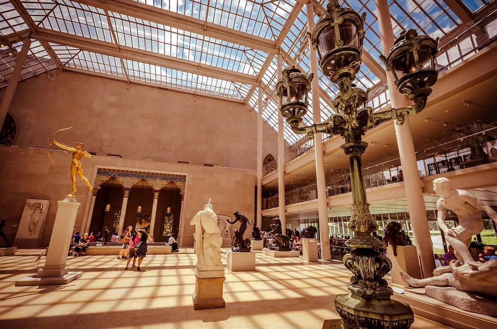 The Metropolitan Museum of Art with a view towards Central Park, a prime location when deciding where to go in NYC today for art lovers.