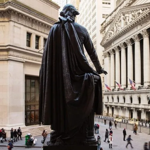 The New York Stock Exchange building facade