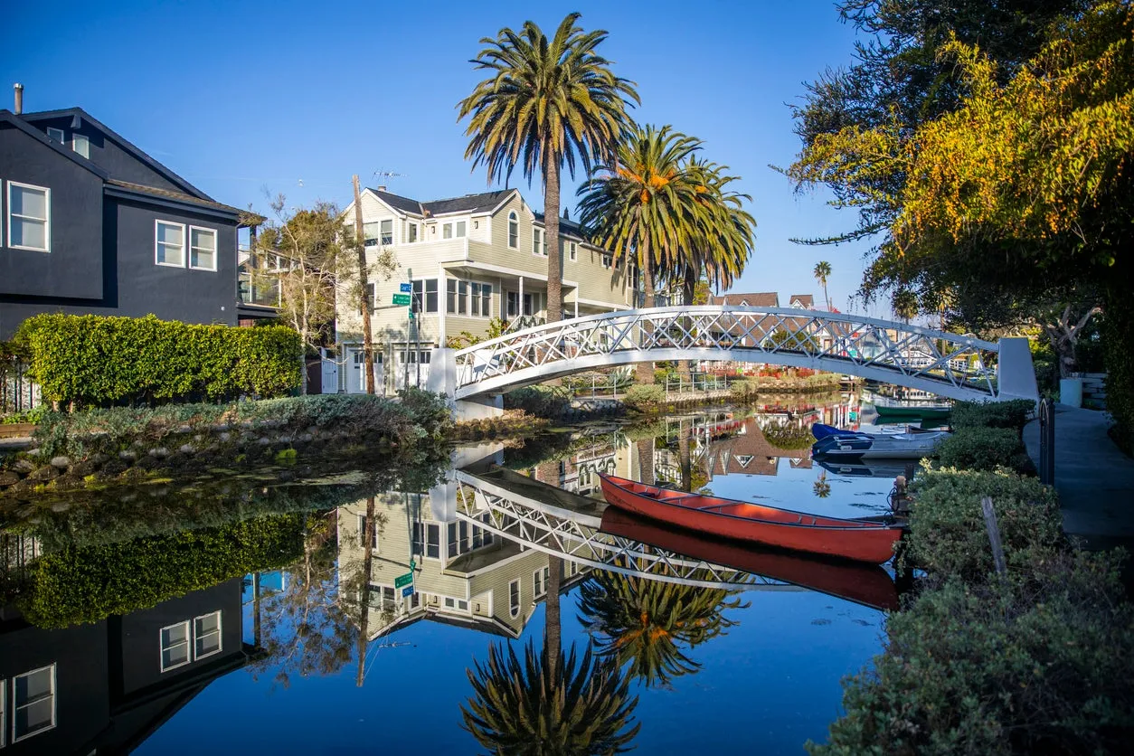Though better known for its beach, the Venice area has a network of peaceful canals