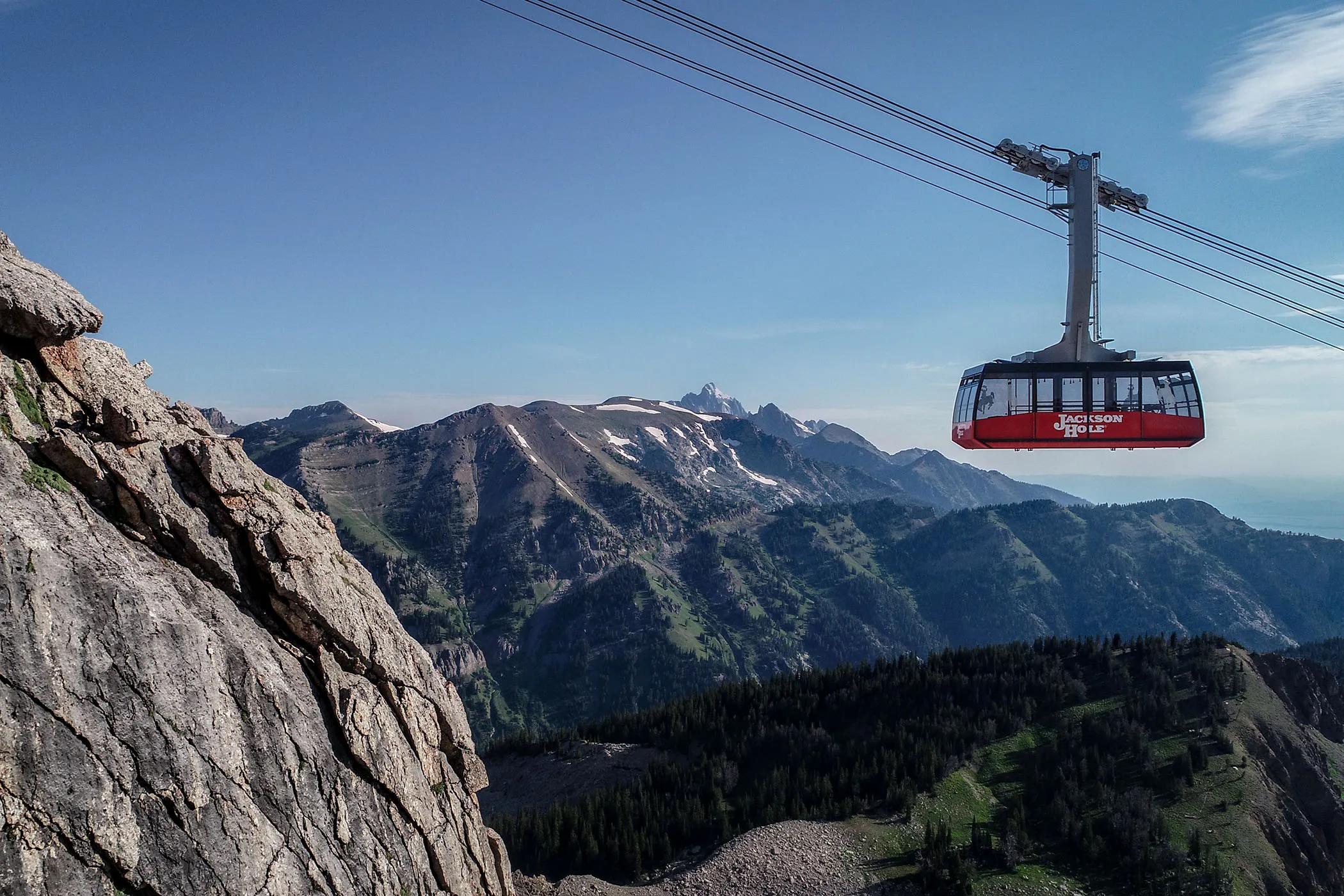 Tram going by Corbet