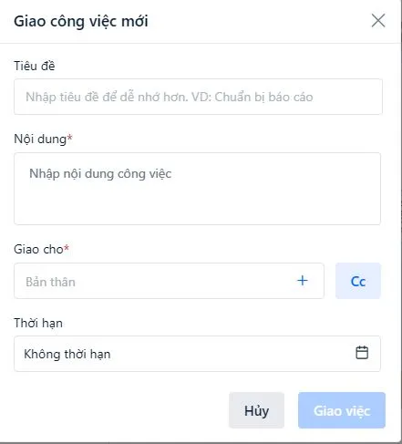Utilizing the To-do task assignment feature within Zalo Web