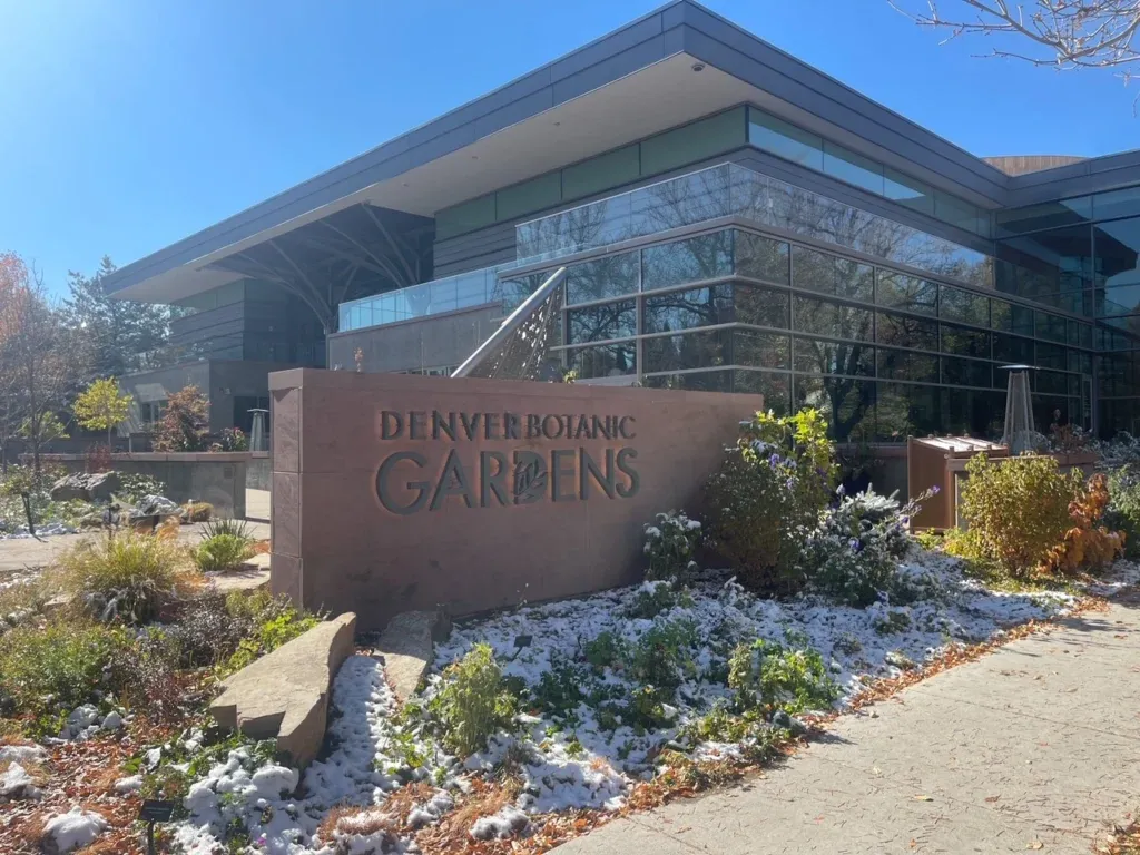 Vibrant flower display at the Denver Botanic Gardens