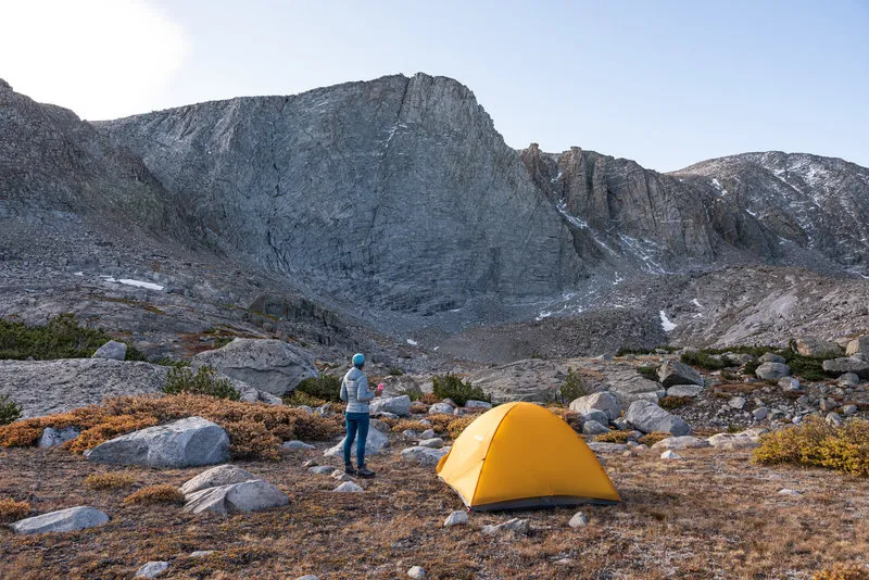 View of the Stough Creek Basin and surrounding mountains in the Popo Agie Wilderness, Wyoming