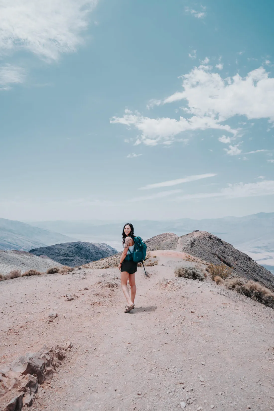 Woman hiking at Dante