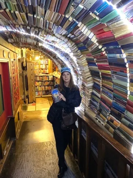 woman in bookstore day trip in Los Angeles 